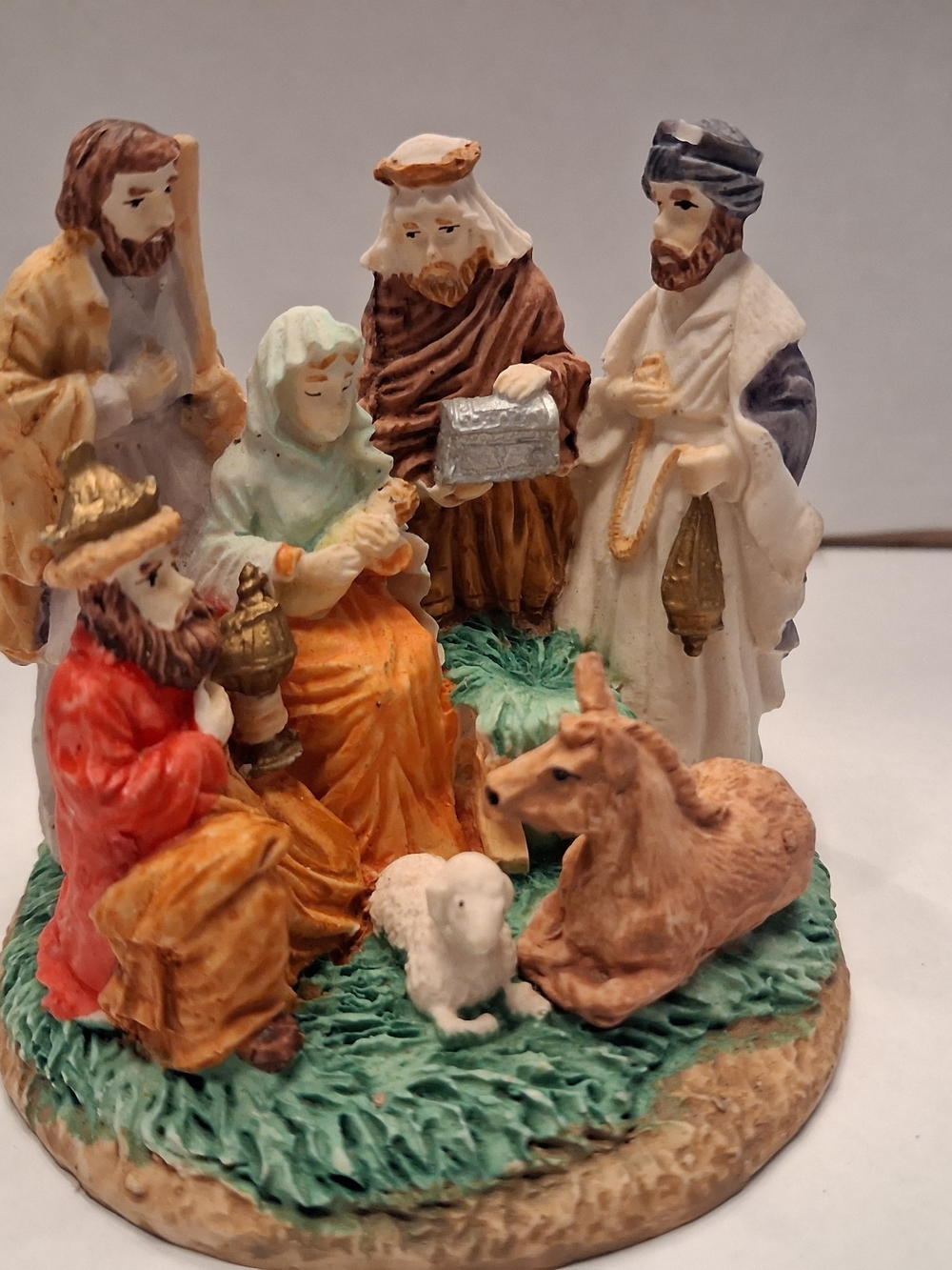 Kirkland's Red Holiday Nativity Box Art (Vintage)